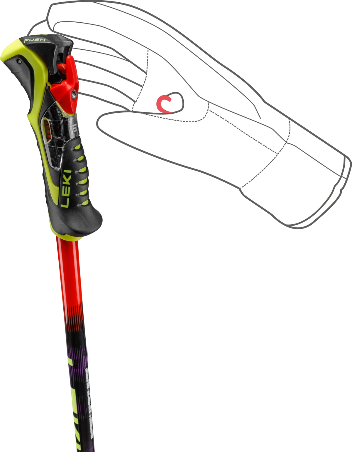 LEKI WCR Pro Lite SL TR bright - red-violet-neonyellow, Bild 5 von 6