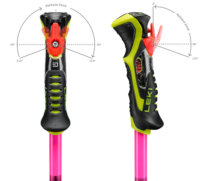 LEKI WCR Pro Lite SL TR - neonpink-neonorange-neonyellow