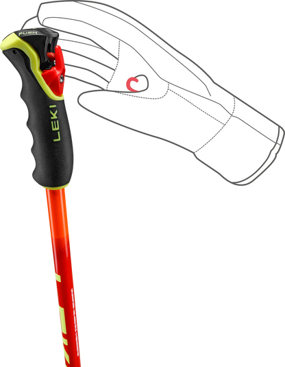 LEKI Wyldbird TR - neonorange-neonyellow-bright red