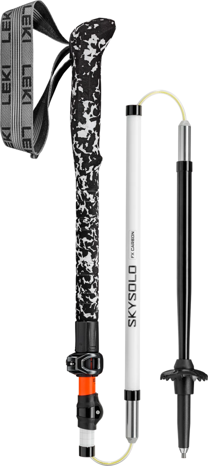 LEKI Skysolo FX Carbon - neonorange-white-black