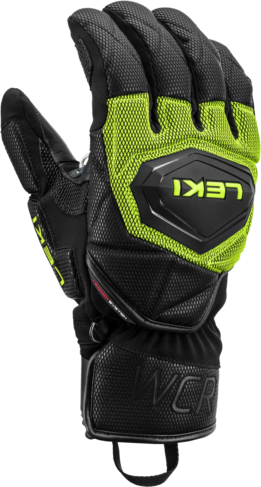 LEKI WCR Coach 3D - black-ice lemon