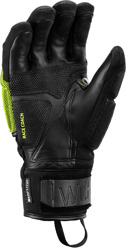 LEKI WCR Coach 3D - black-ice lemon