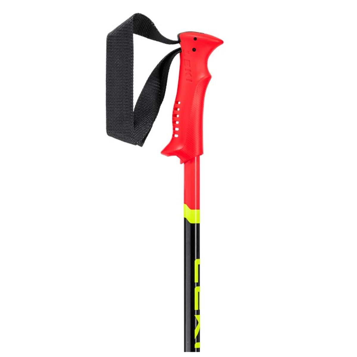 Leki Racing Kids bright red-black-neonyellow