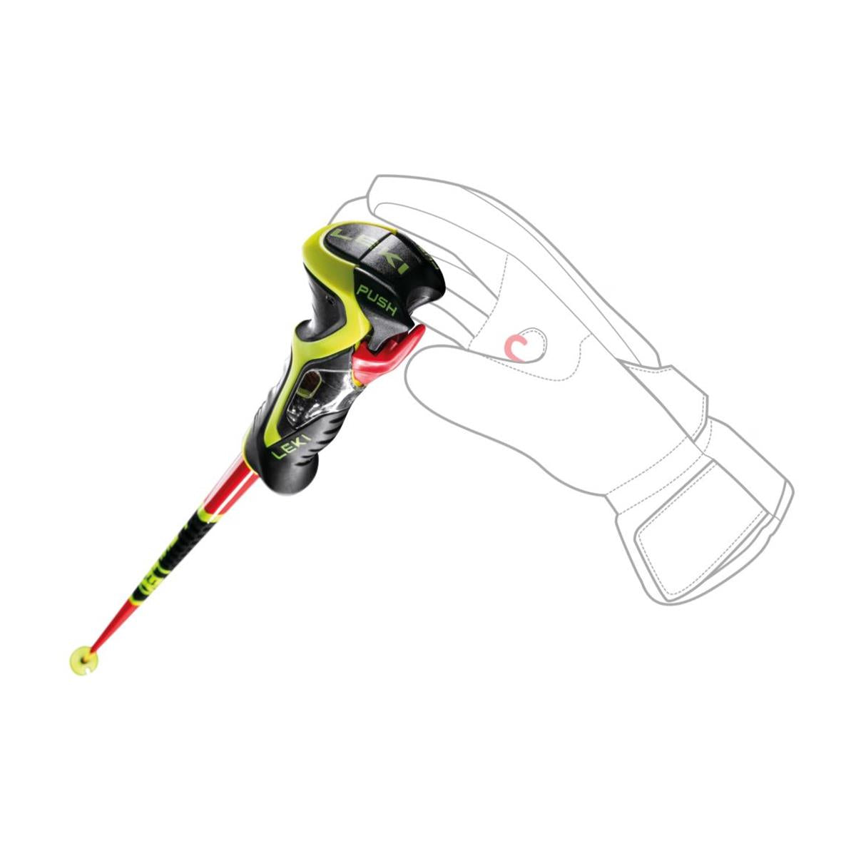 Leki WCR SL 3D bright red black neonyellow, Bild 6 von 7