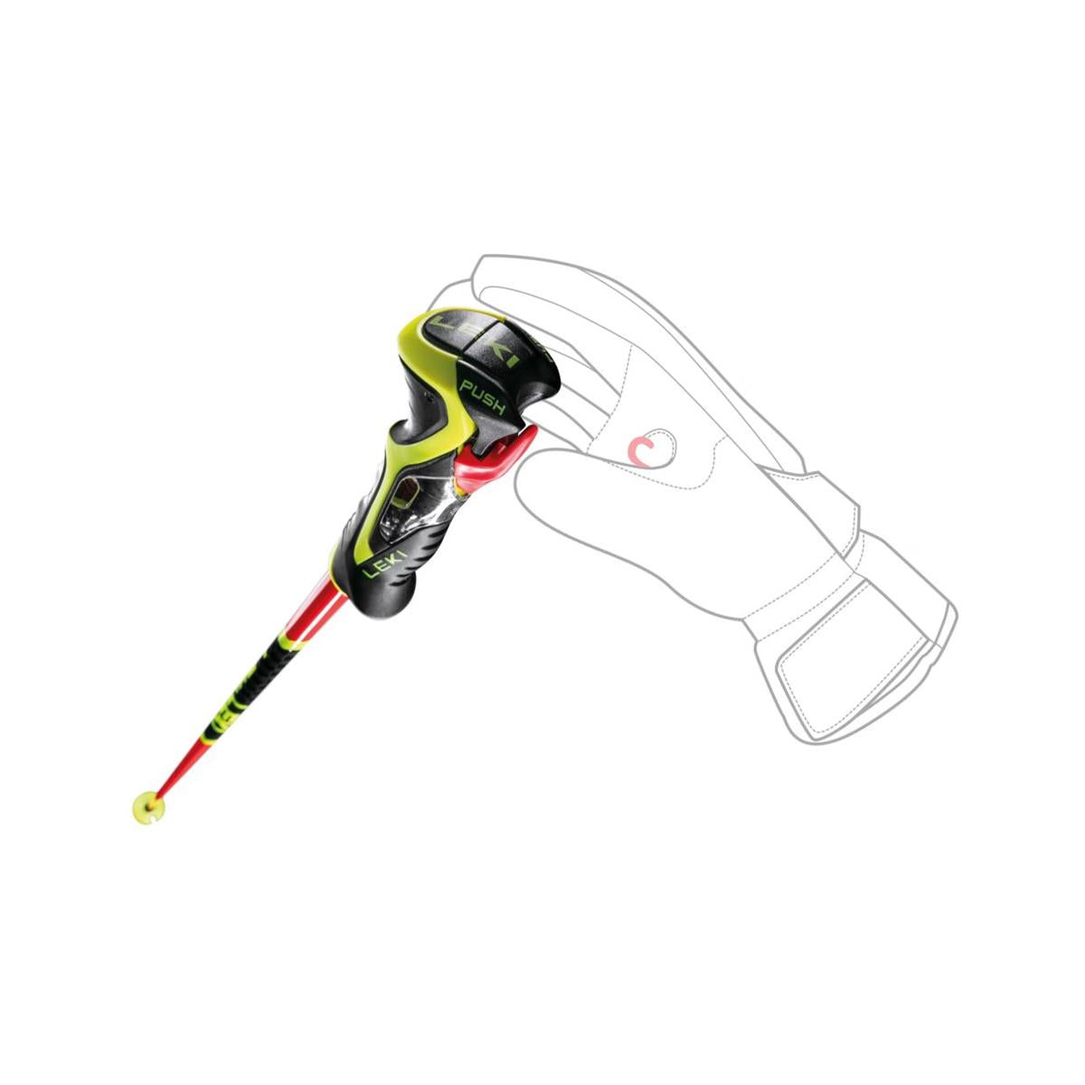 Leki Venom SL 3D bright red black neonyellow, image 6 of 7