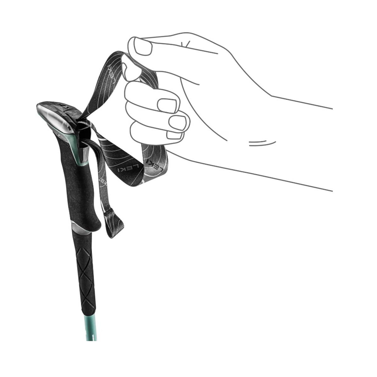 Leki Makalu Lite malachite green dark malachite white