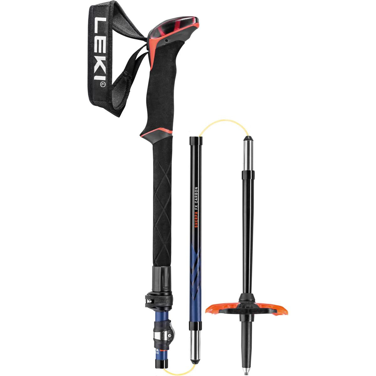 Leki SHERPA FX CARBON midnight blue-darkblue-bright red