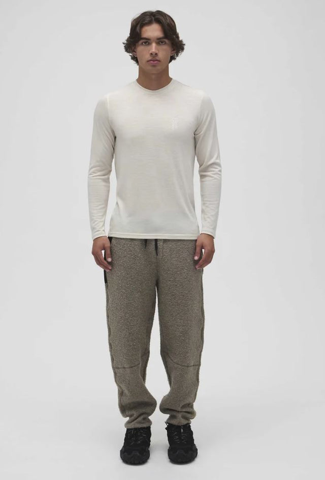 M LS Merino Crew off white