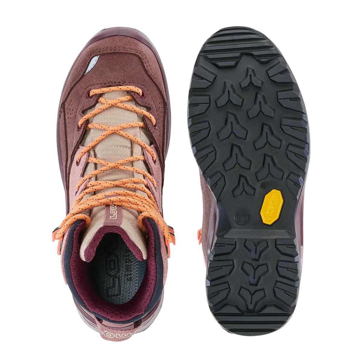 Lowa Kinder Outdoorschuhe Wandax GTX MID Junior Altrosa/ Alt Rosa, Bild 5 von 7