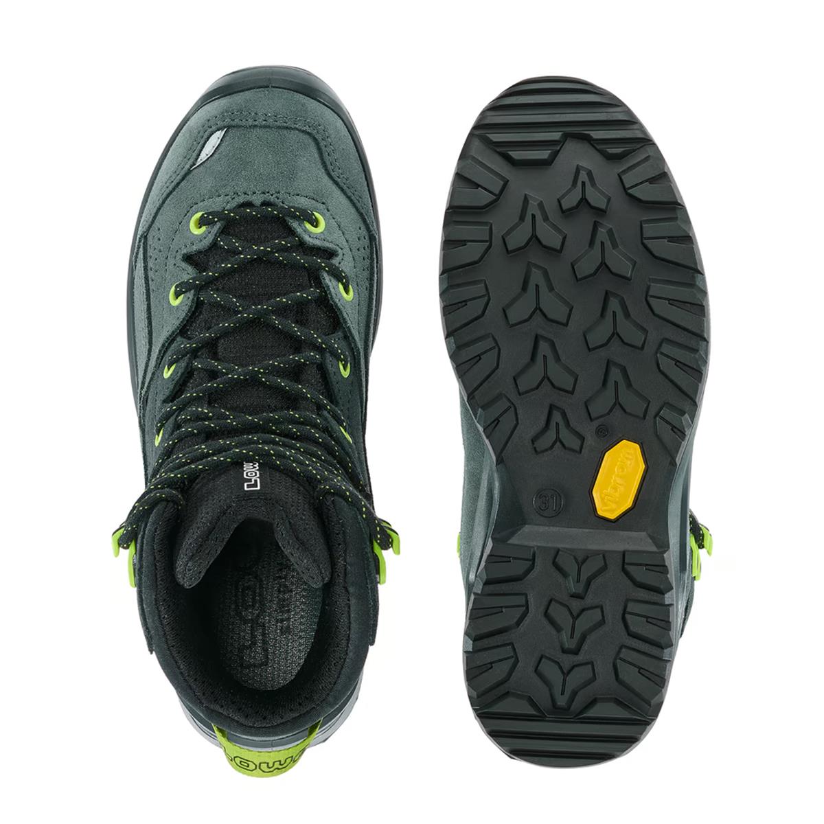 Lowa Kinder Outdoorschuhe Wandax GTX MID Junior Dunkelpetrol/ Limone, image 5 of 7