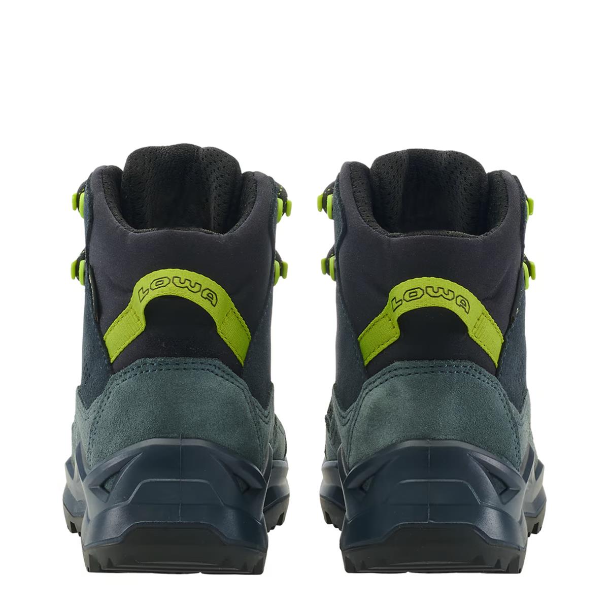 Lowa Kinder Outdoorschuhe Wandax GTX MID Junior Dunkelpetrol/ Limone, image 6 of 7