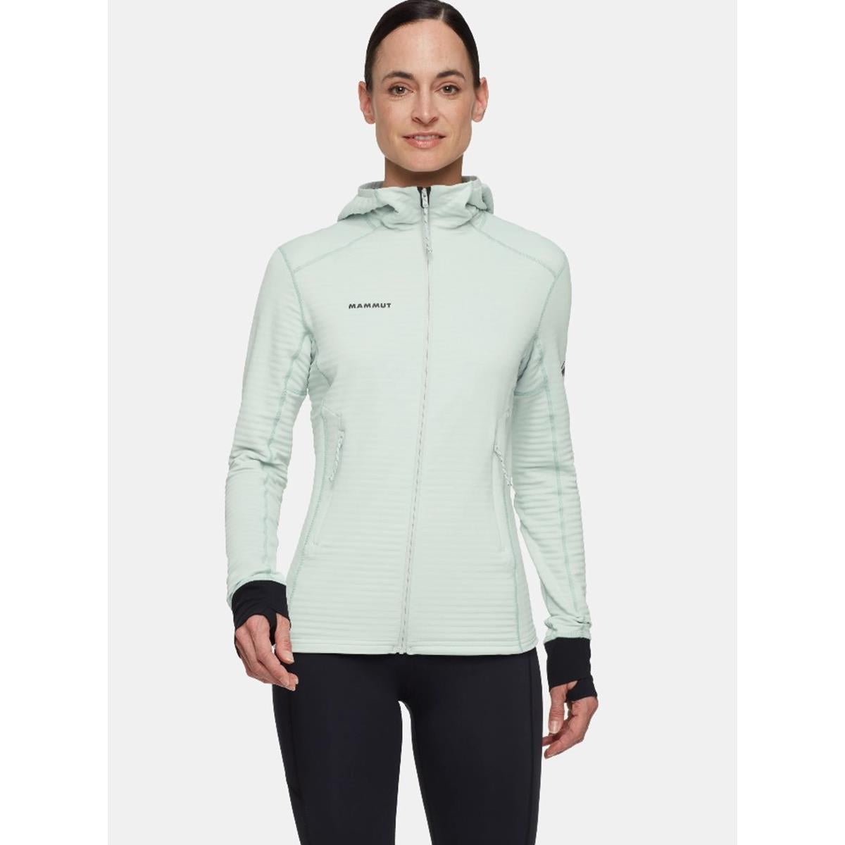 MAMMUT Taiss Light ML Hooded Jacket Women silver sage Damen