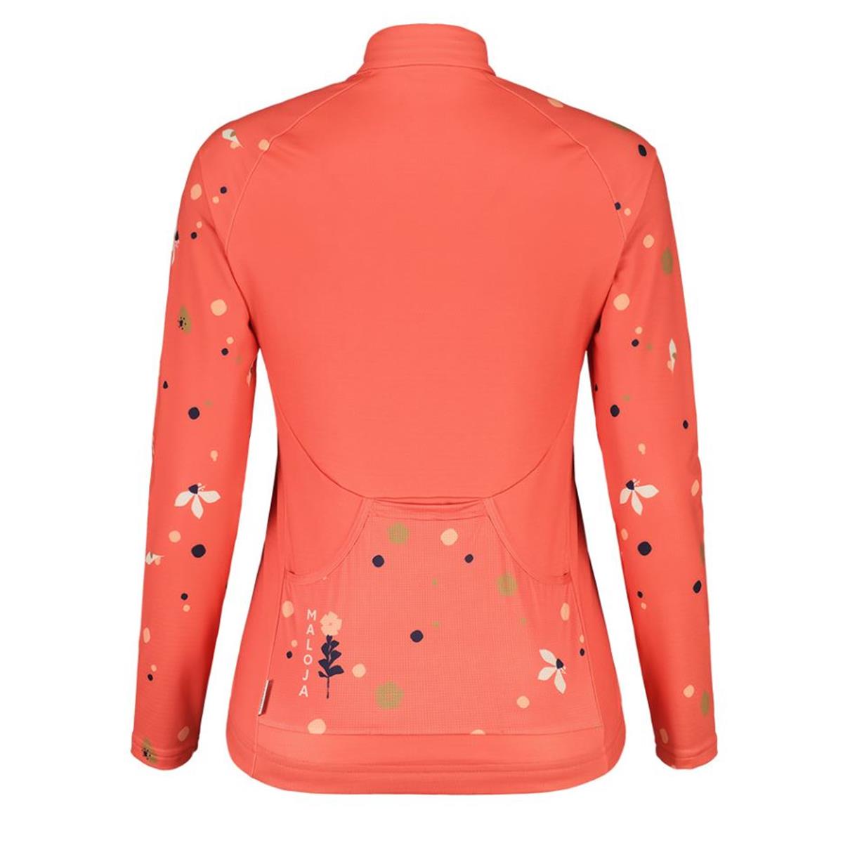 Maloja Tenno 1/1 Cycle Jacket cranberry Damen Radtrikot, image 2 of 2
