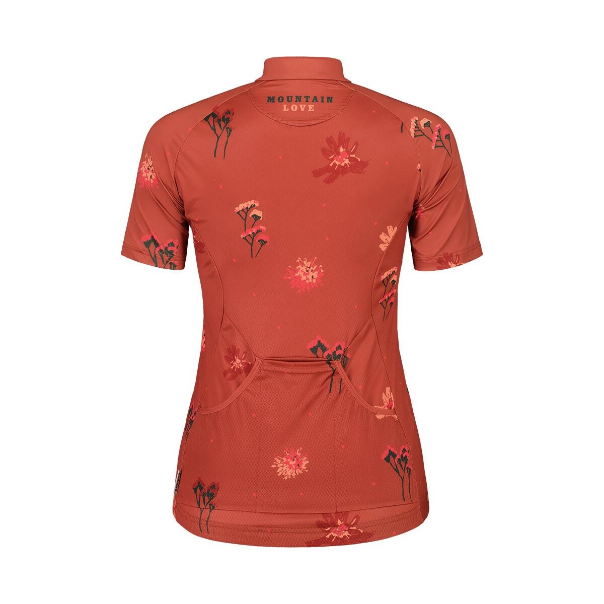 Maloja Vanil AOP 1/2 Cycle Jersey rosehip Damen Radtrikot, image 2 of 3