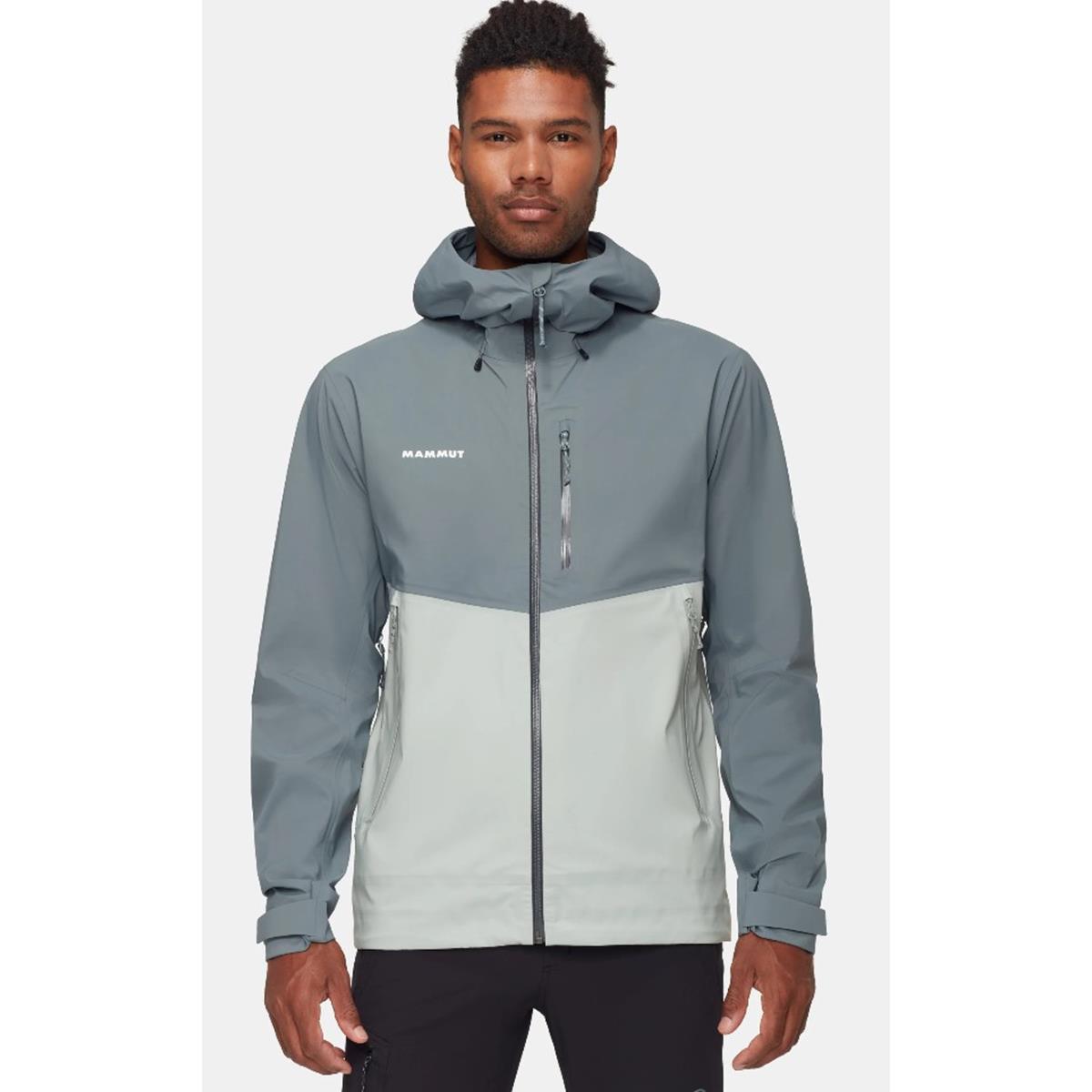MAMMUT- Alto Guide HS Hooded Jacket Men - Silver sage- strata- Herren