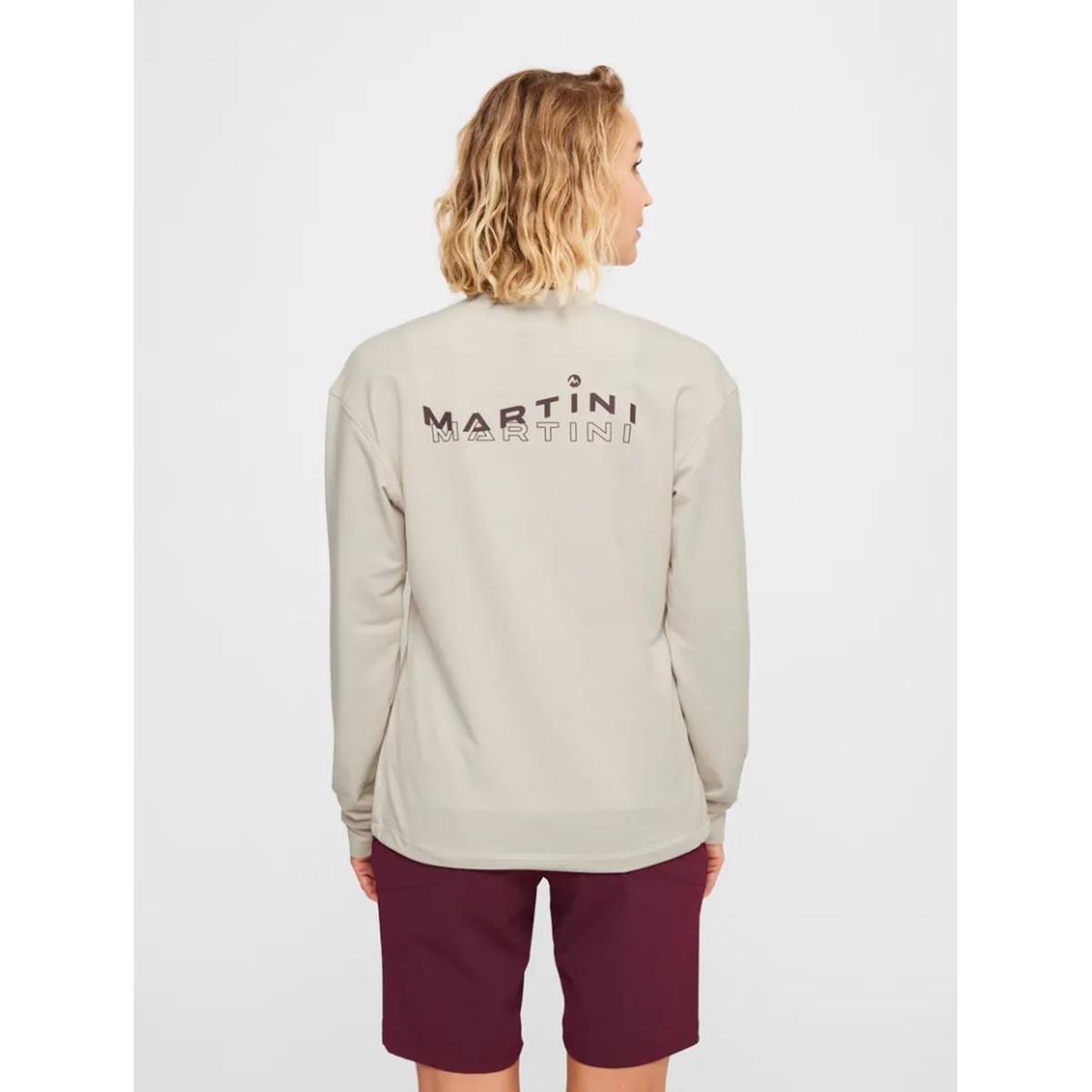Martini Alpmate Roots ML Crew Neck off white clay Damen Longsleeve