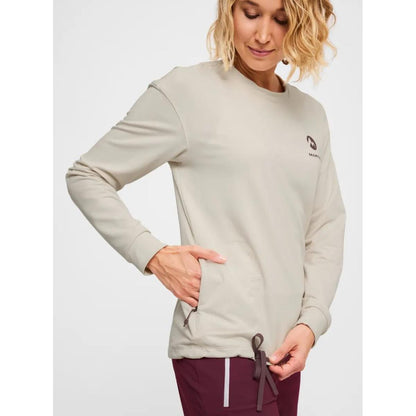 Martini Alpmate Roots ML Crew Neck off white clay Damen Longsleeve