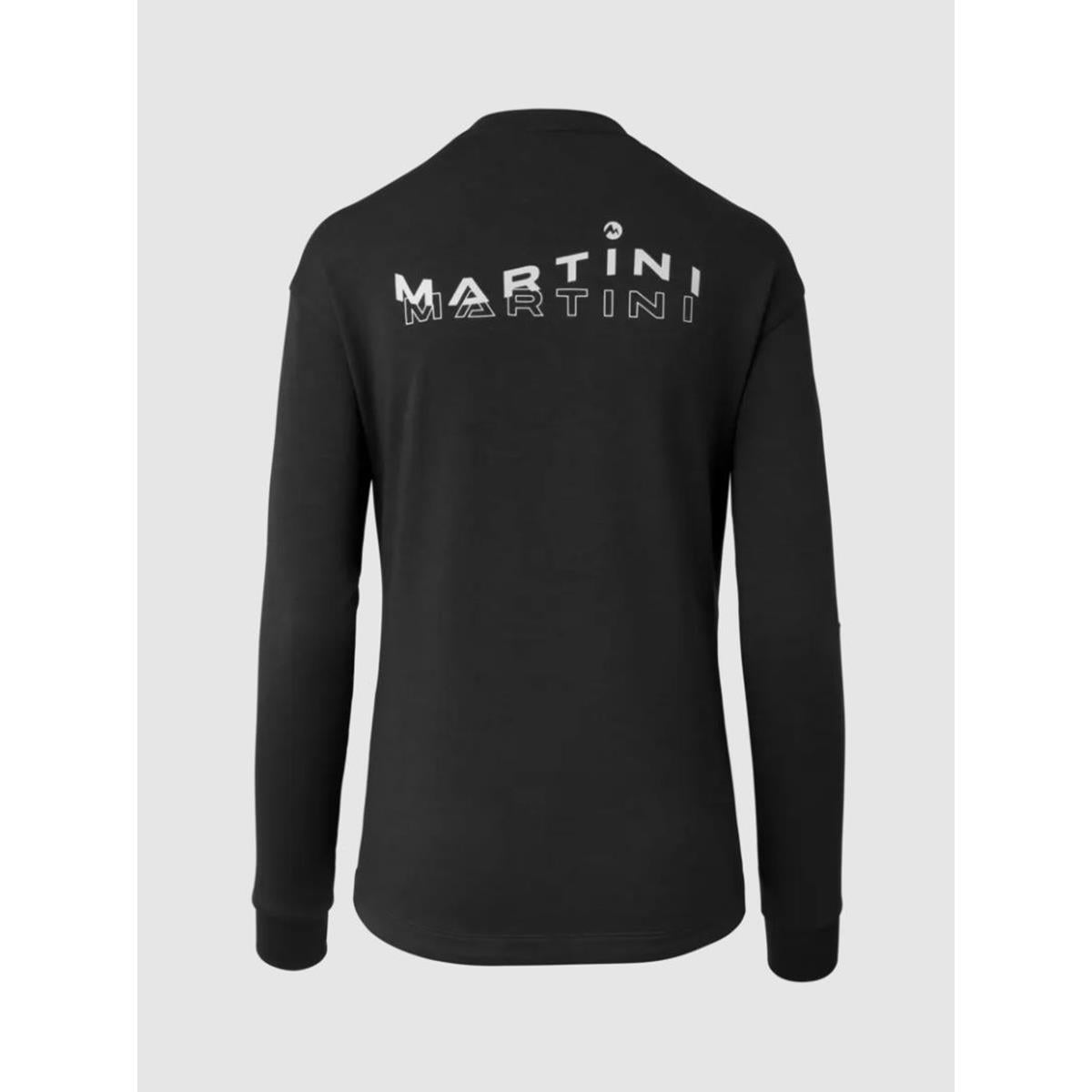 Martini Alpmate Roots ML Crew Neck black white Damen Longsleeve