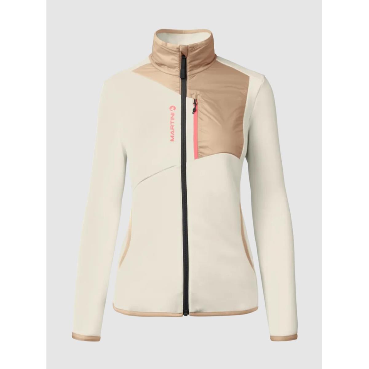 Martini Desire Midlayer Jacket Women Powerstretch - White-Desert