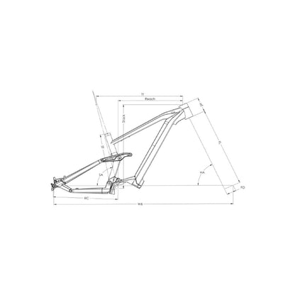 Moustache Trail 150.2 EQ 750Wh Schwarz Britisch-Grün 2025/26