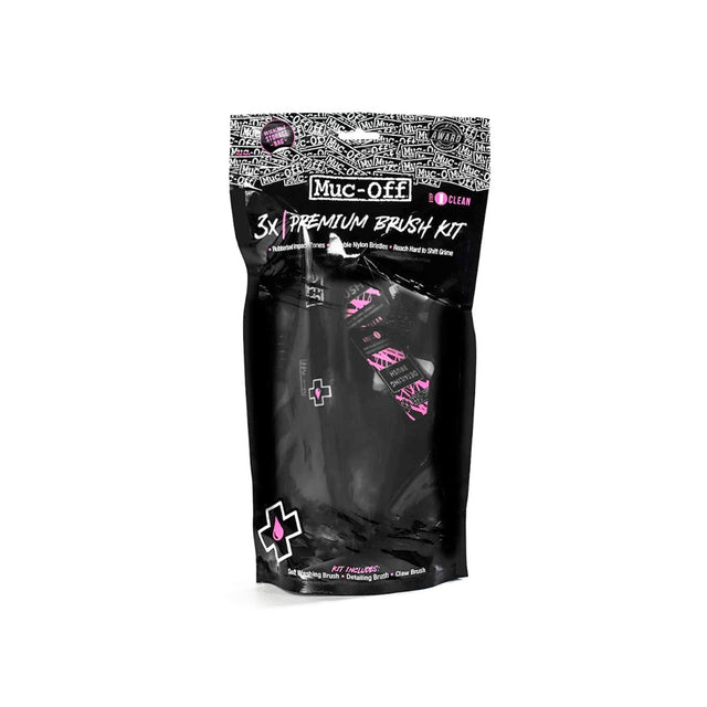 Muc-Off 3x Premium Brush Set, 3-teiliges Bürstenset