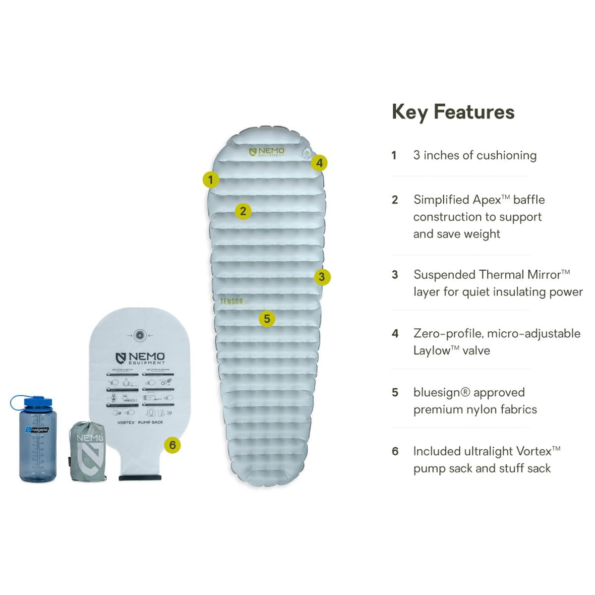 Nemo Tensor Elite Mummy Ultralight Sleeping Pad, Bild 8 von 9
