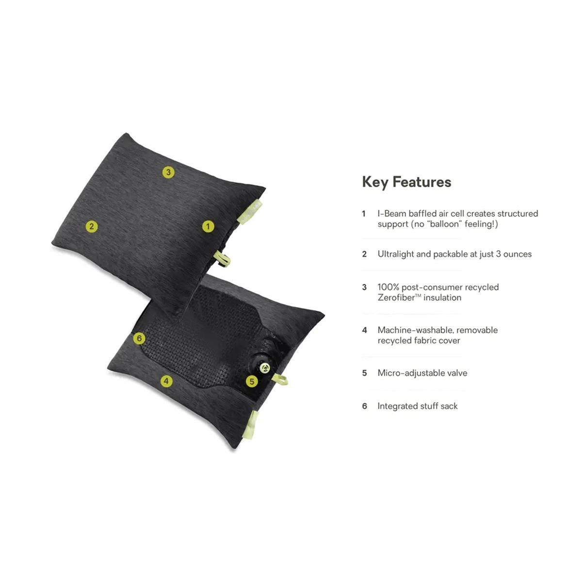 Nemo Fillo Elite Ultralight Backpacking Pillow