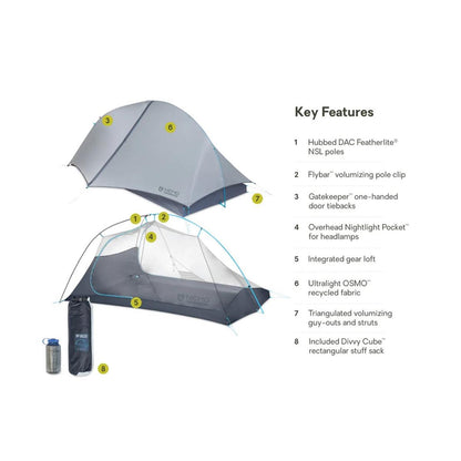 NEMO Hornet Elite OSMO™ Ultralight Backpacking Tent - 2 Personen