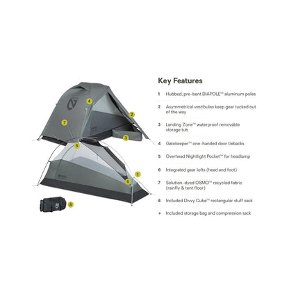 NEMO Dragonfly™ Bikepack OSMO™ Ultralight Backpacking Tent - 1 Person