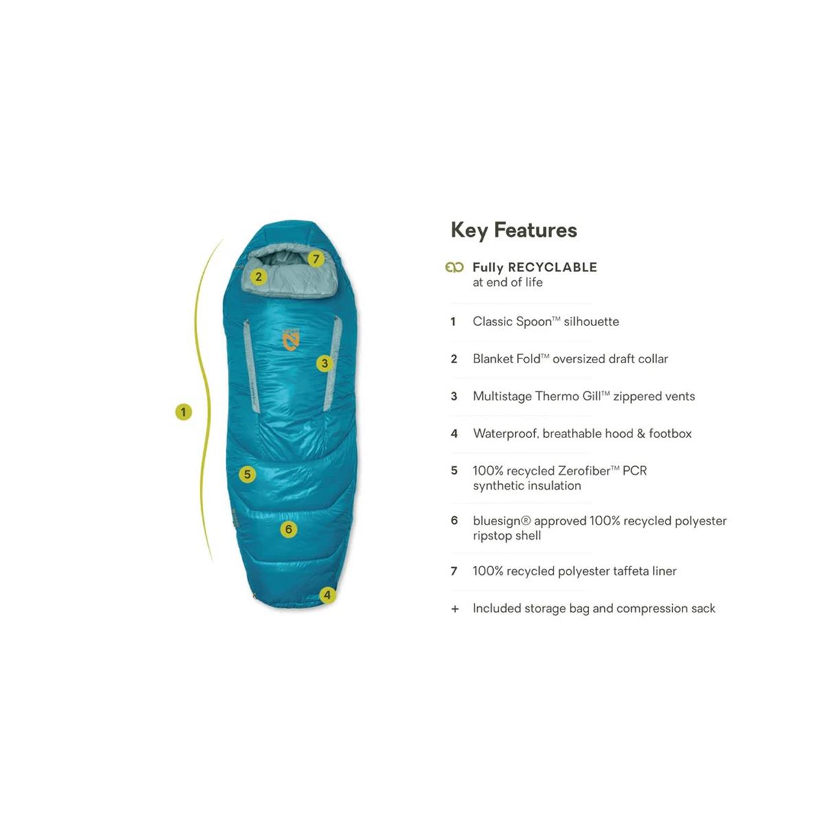 NEMO Forte™ Endless Promise® Women's Synthetic Sleeping Bag