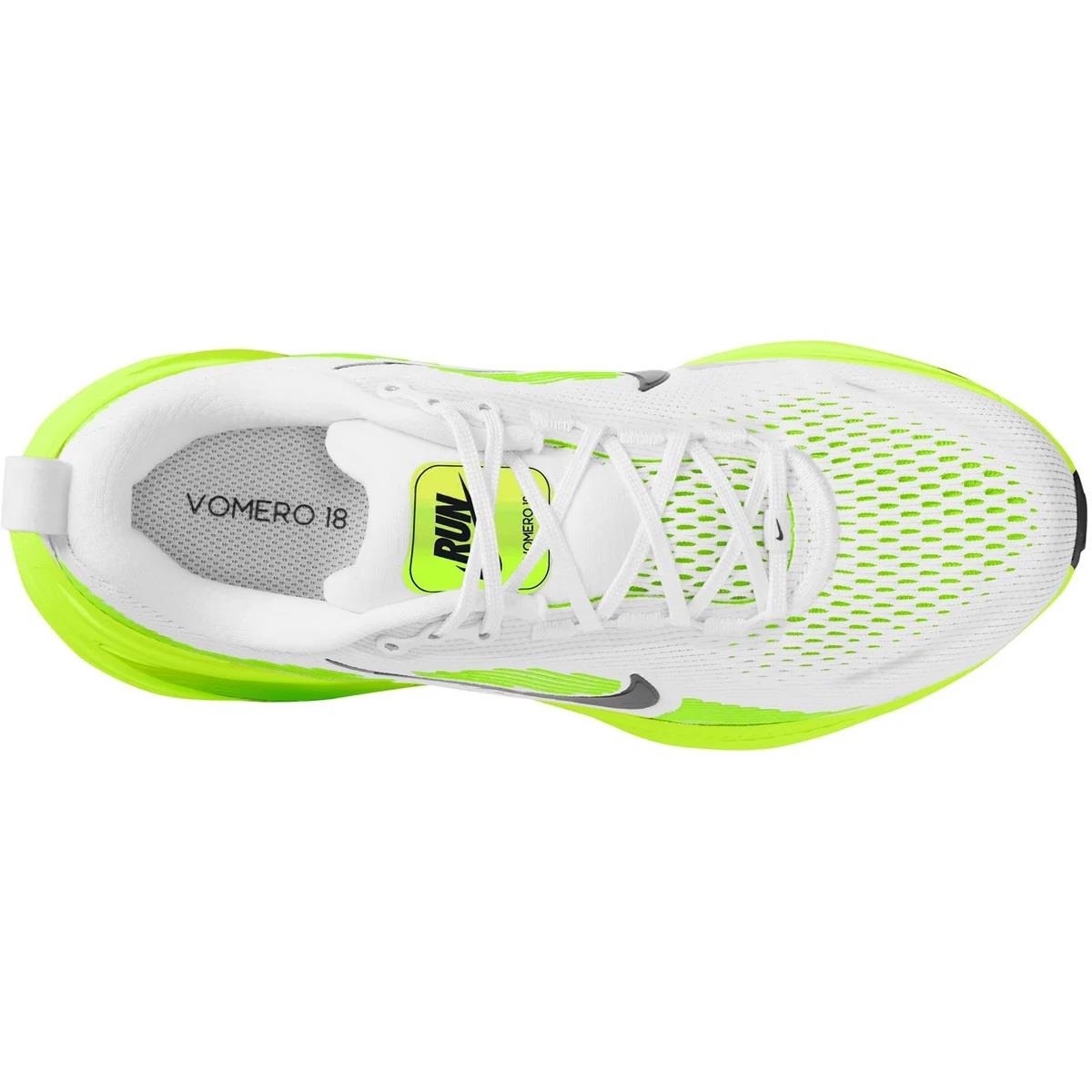 Nike Vomero 18 Women white black electric green, image 4 of 10