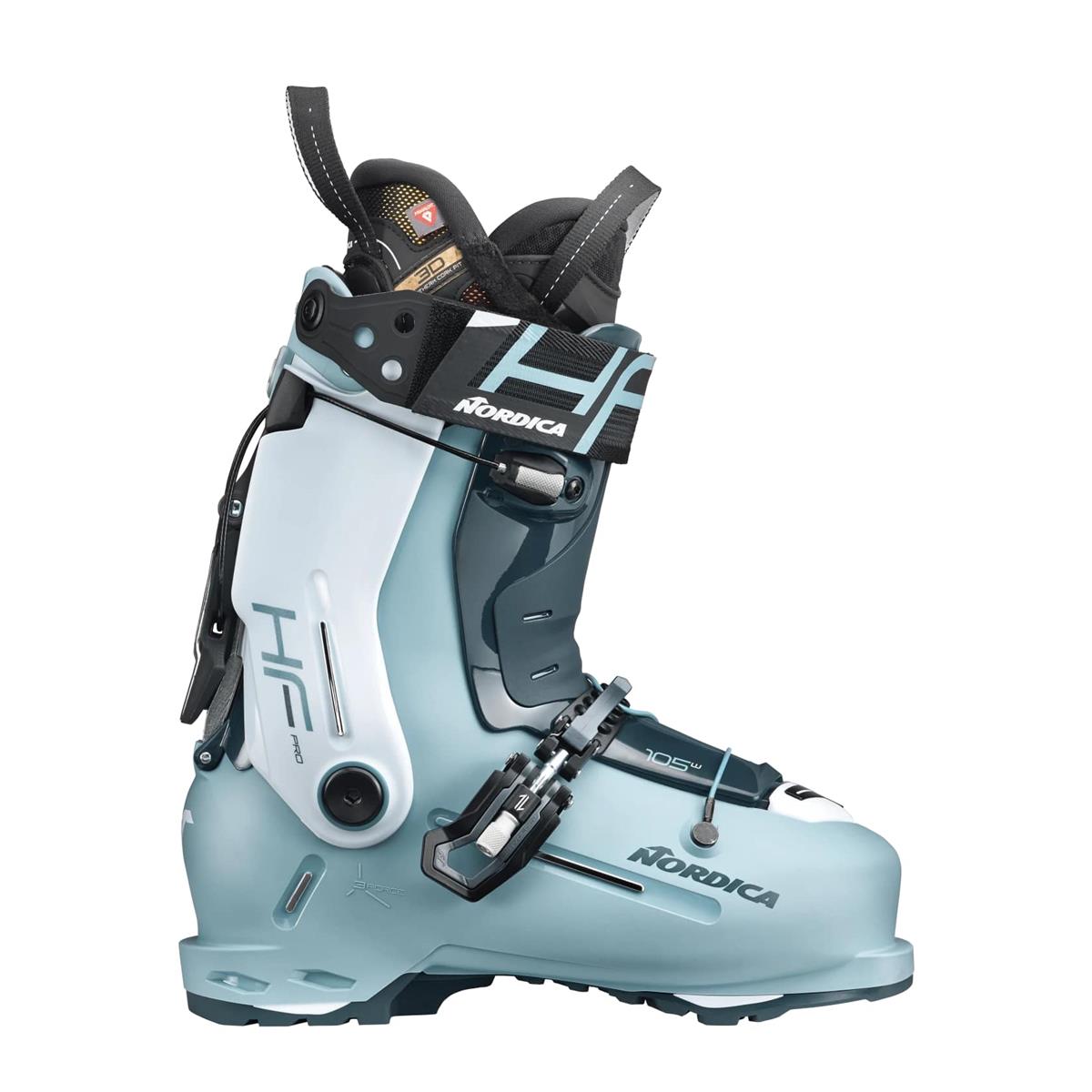 Nordica HF Pro 105 W GW Skischuhe Hellblau / Weiß