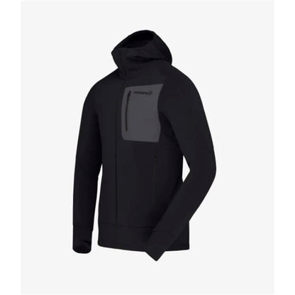 Norrona Falketind Power Grid Hood caviar black Herren Powerstretchjacke