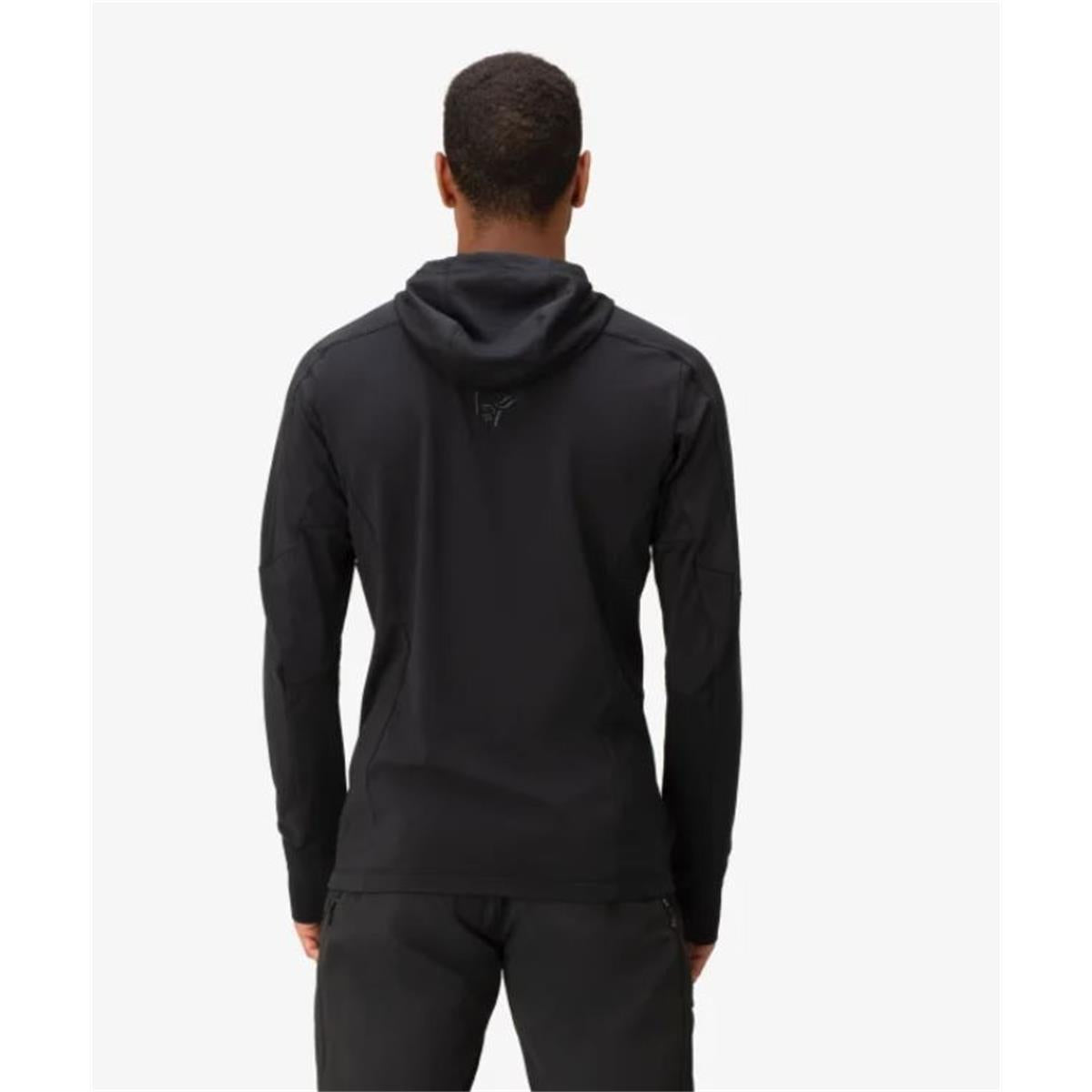 Norrona Falketind Power Grid Hood caviar black Herren Powerstretchjacke