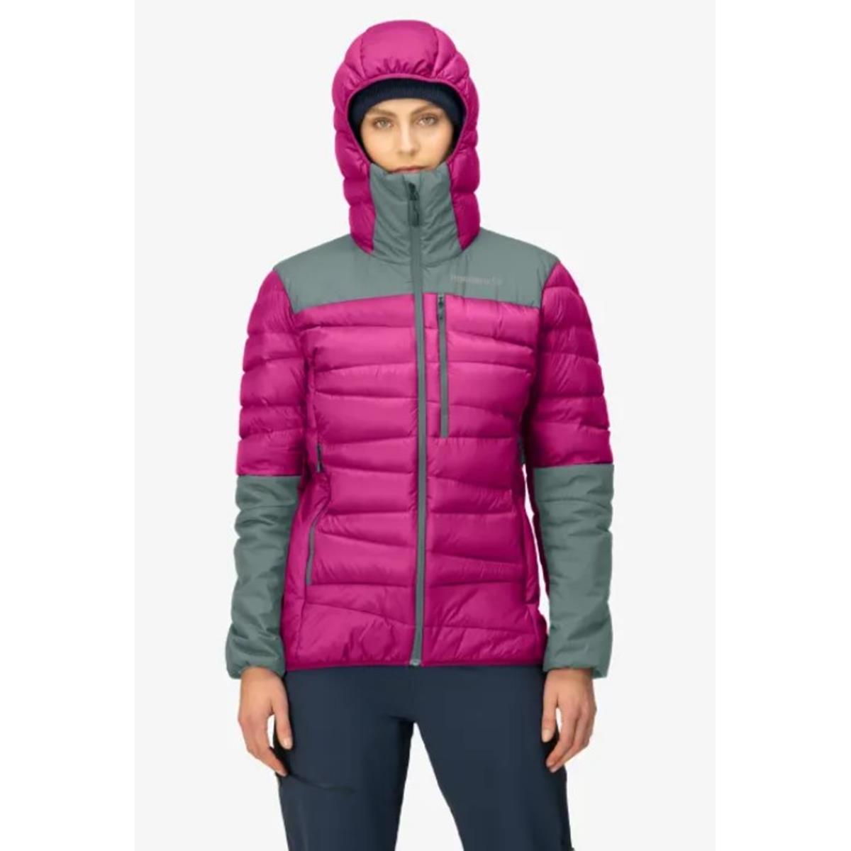 Norrøna Falketind Daunen 750 Zip Hood Damen - festival fuchsia