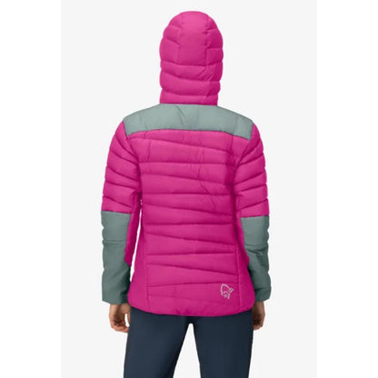 Norrøna Falketind Daunen 750 Zip Hood Damen - festival fuchsia