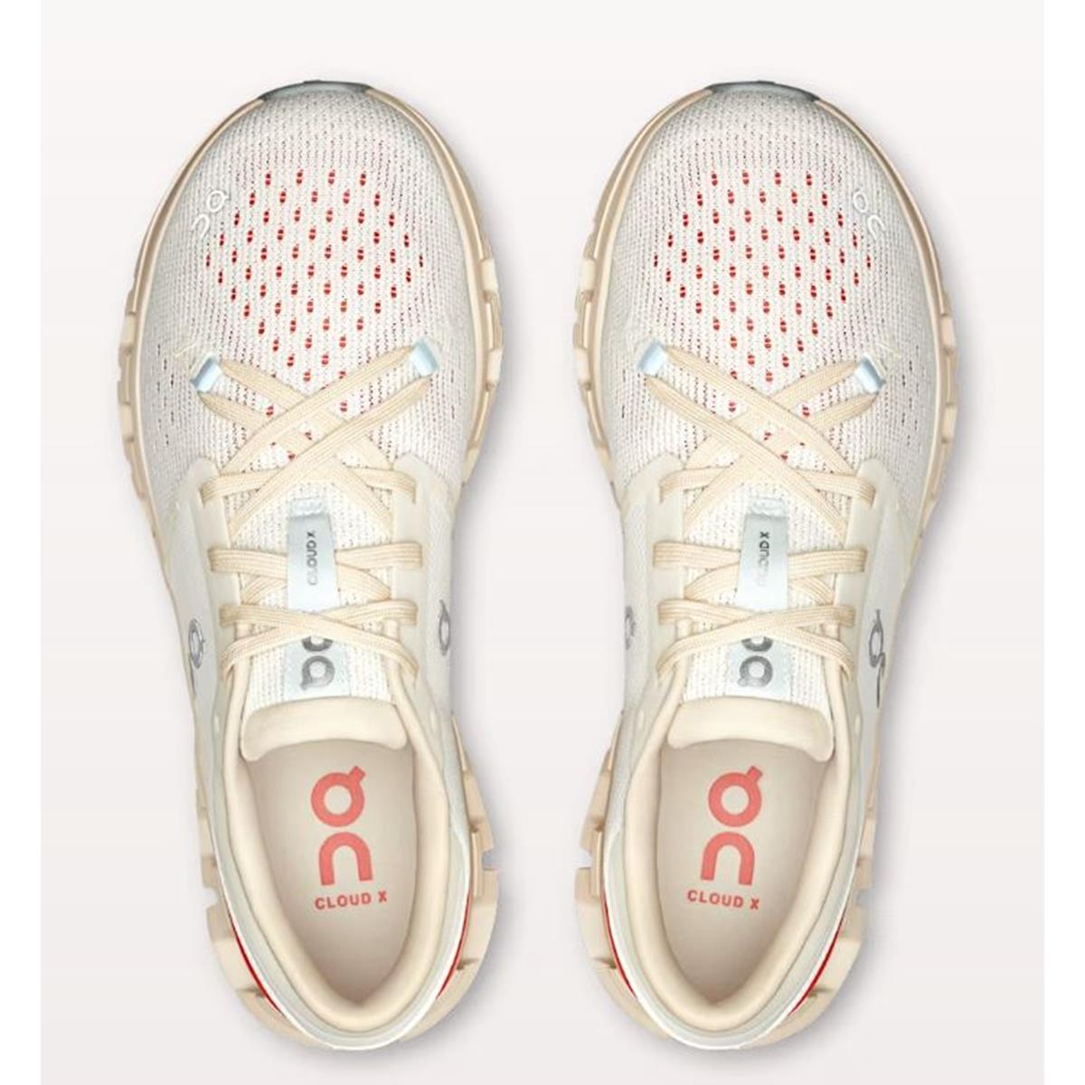 ON Cloud X4 Women ivory salmon, image 2 of 7