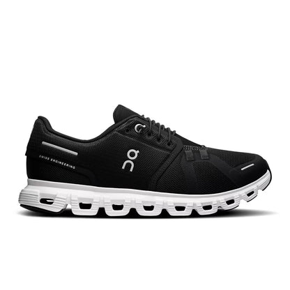 ON Damen Joggingschuhe Cloud 6 Wide Black / White