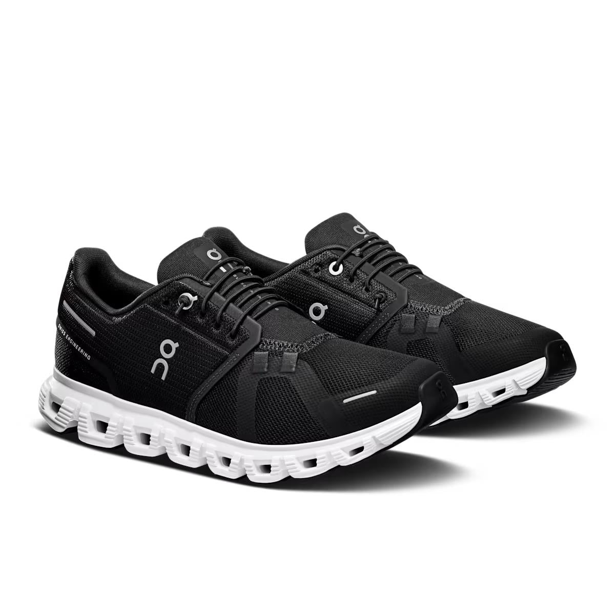 ON Damen Joggingschuhe Cloud 6 Wide Black / White