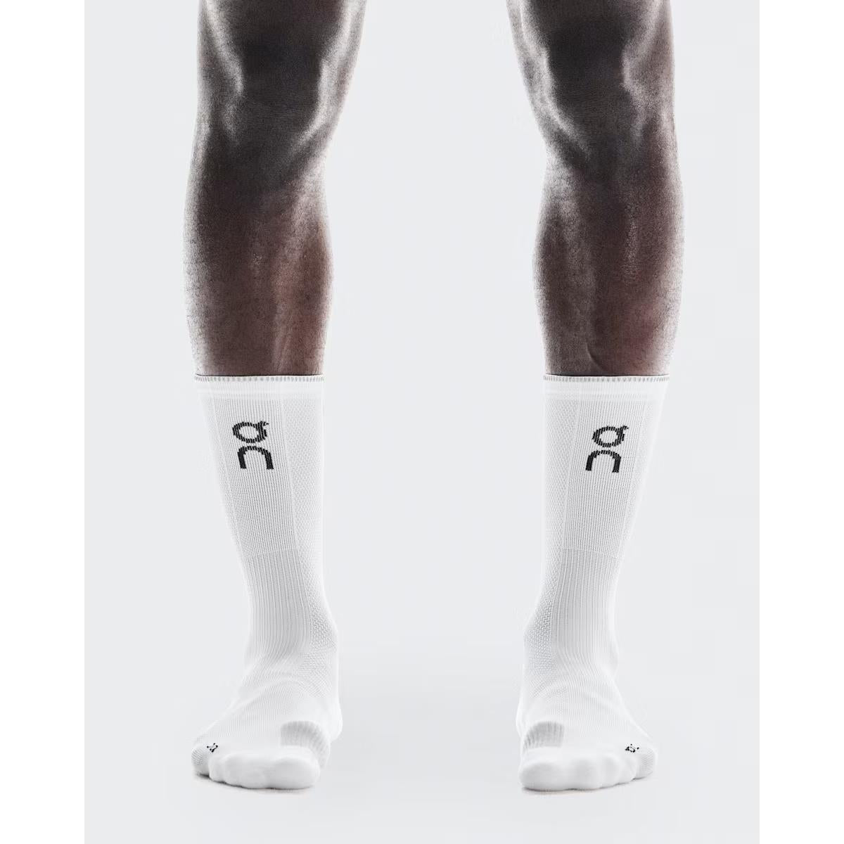 ON Performance Run Sock High White / Glacier