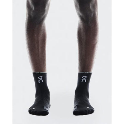 ON Performance Run Sock Mid Black / Eclipse