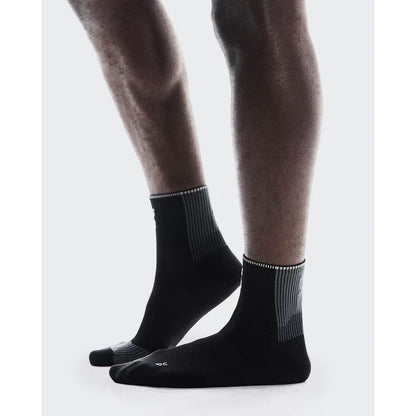 ON Performance Run Sock Mid Black / Eclipse