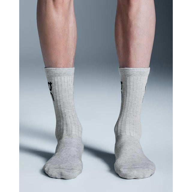 ON Socken Logo Sock High 3P Heather Gray
