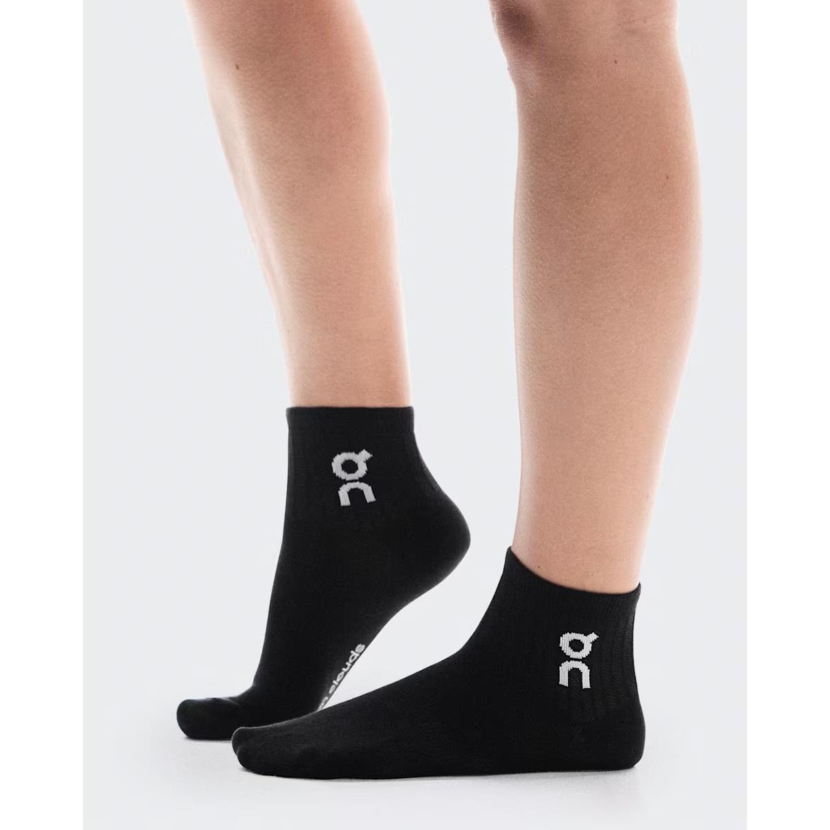 ON Socken Logo Sock Mid 3P Black, Bild 2 von 3
