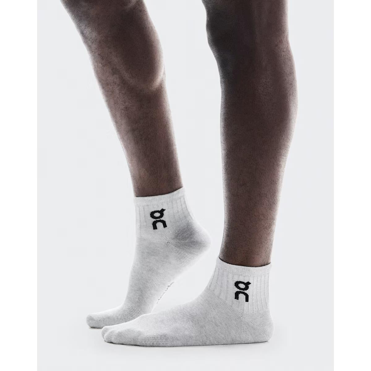 ON Socken Logo Sock Mid 3P Heather Gray, Bild 2 von 3