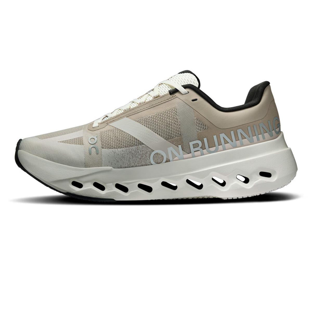 ON Damen Laufschuhe Cloudsurfer Next Fog / Ivory