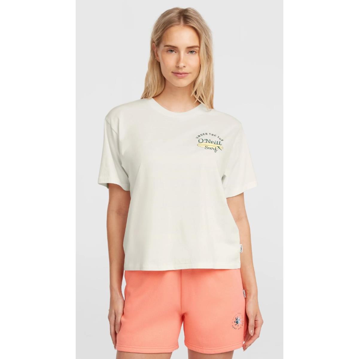 O`Neill Boxy Backprint T-Shirt Damen snow white