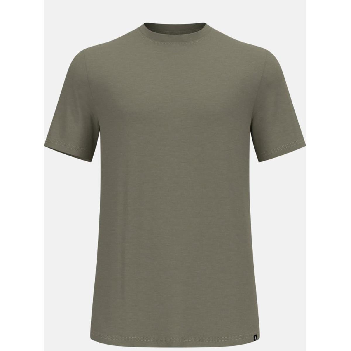 Odlo M Merino Tencel Plain Tee vetiver melange Herren T-Shirt