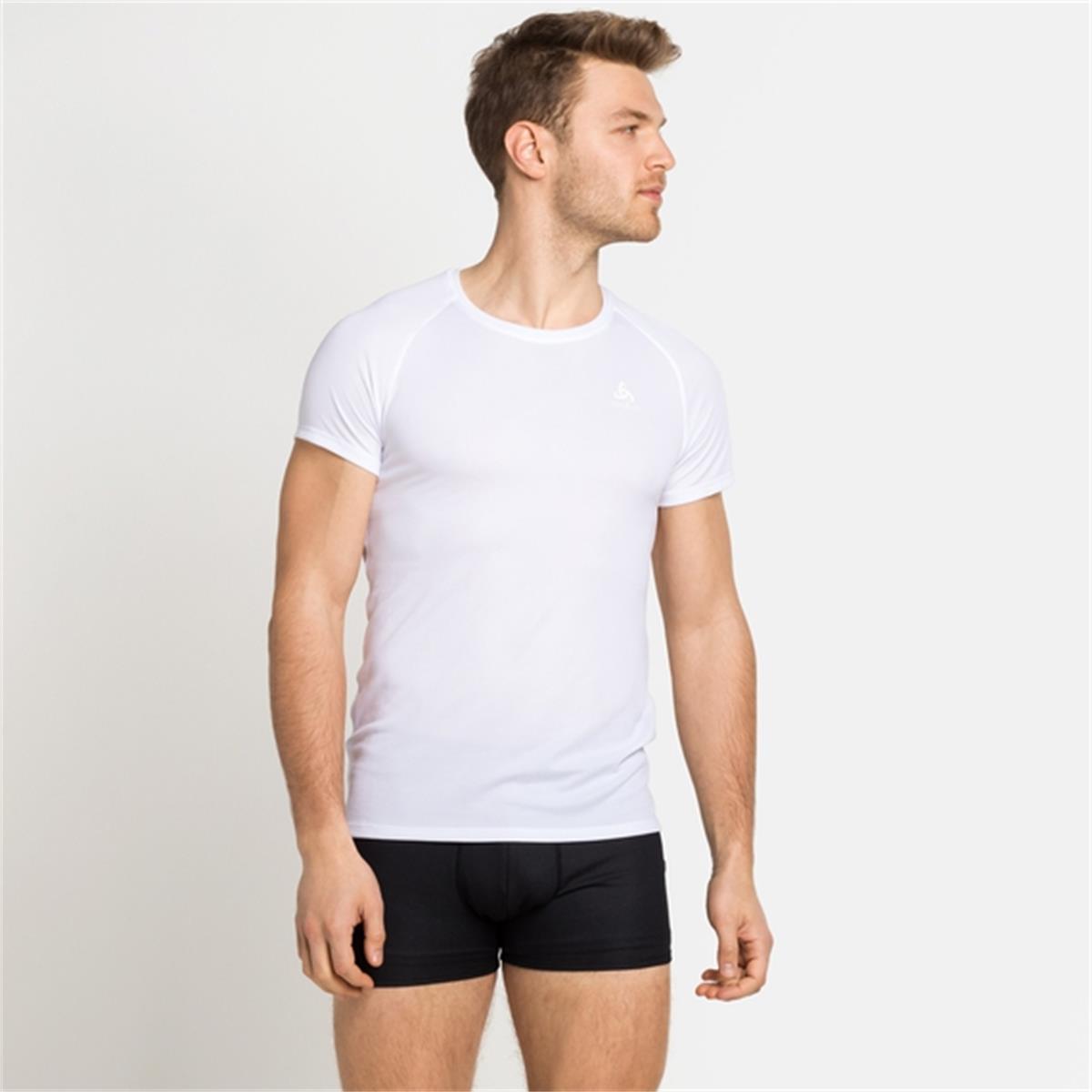 Odlo Active F-Dry Light Top Crew Neck white Funktion Herren Unterhemd