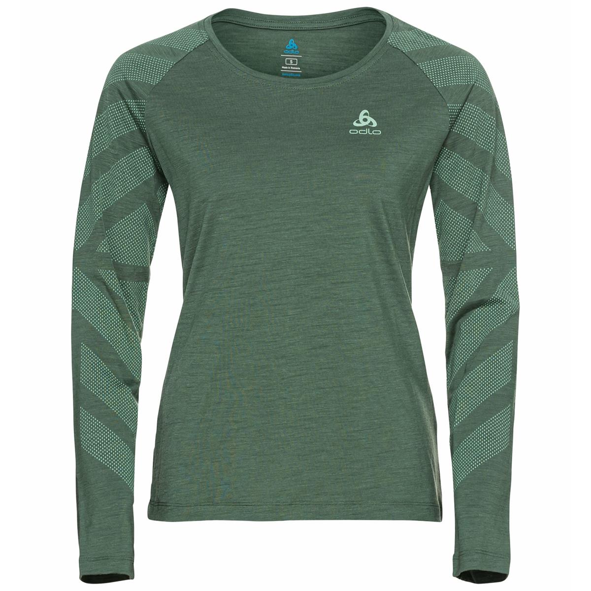 Odlo Concord Kinship Langarmshirt mit Print myrtle melange, Bild 2 von 3